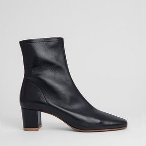 NIB, By Far Sofia Boot Black Leather Boots 38 (8)